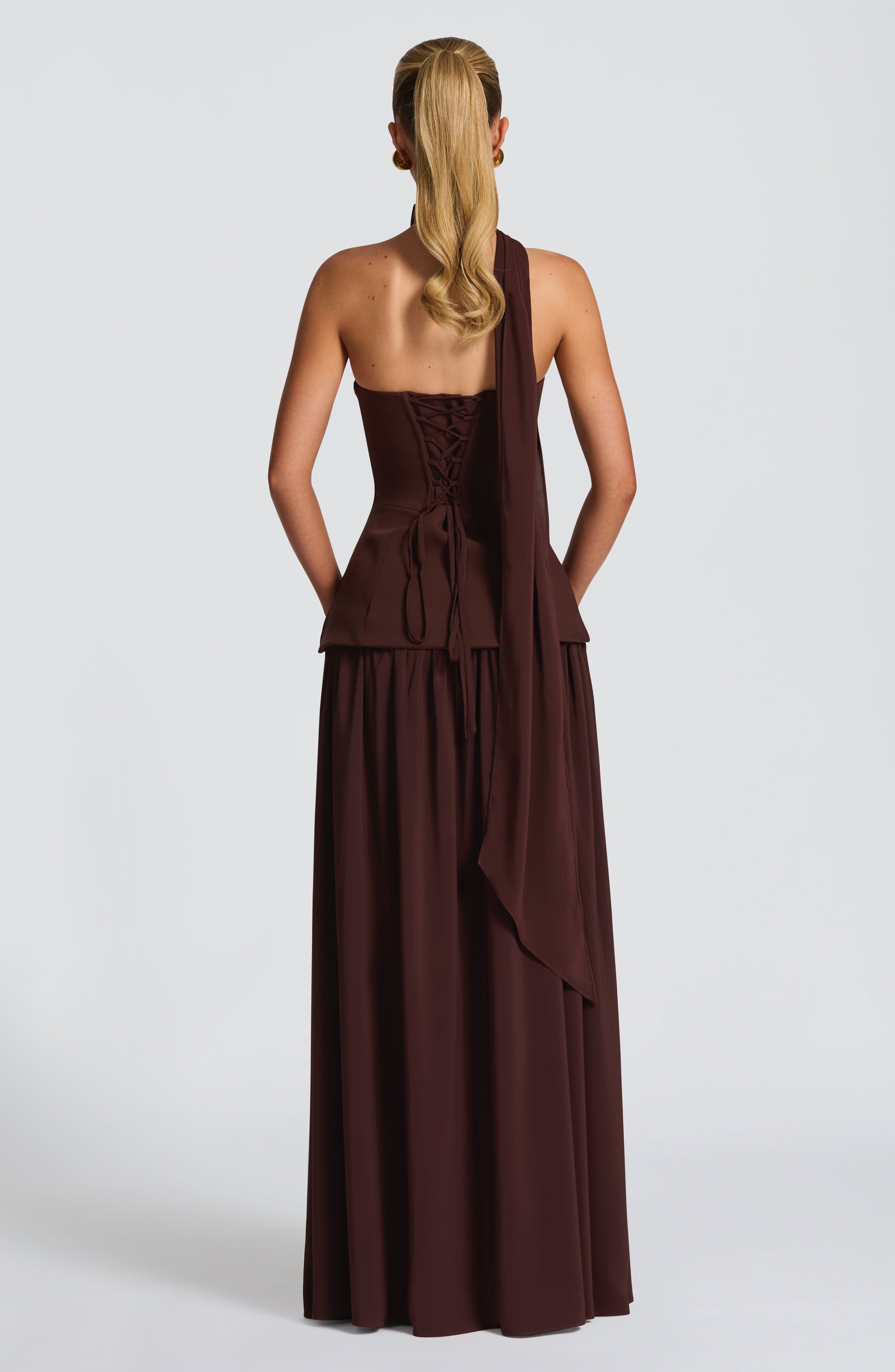 Vietta Maxi Dress - Plum Brown – image 2
