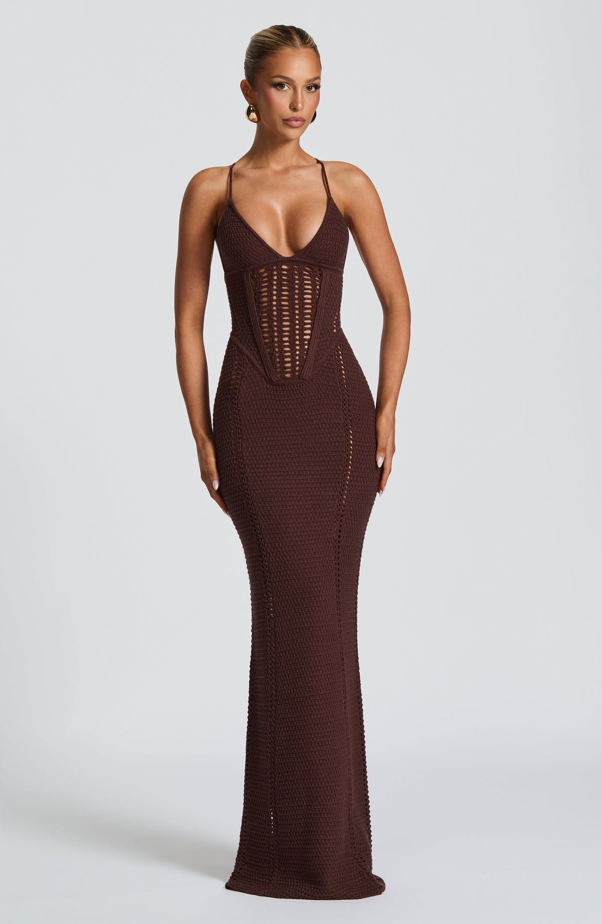 Xanthe Maxi Dress - Plum Brown – image 1
