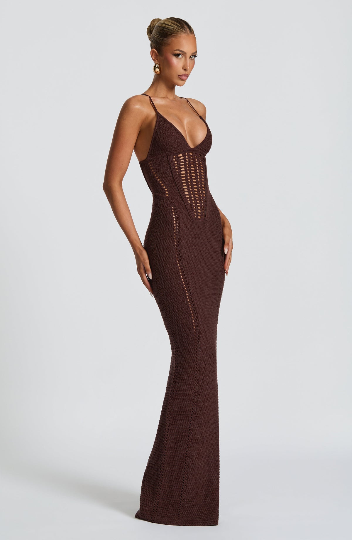 Xanthe Maxi Dress - Plum Brown – image 4