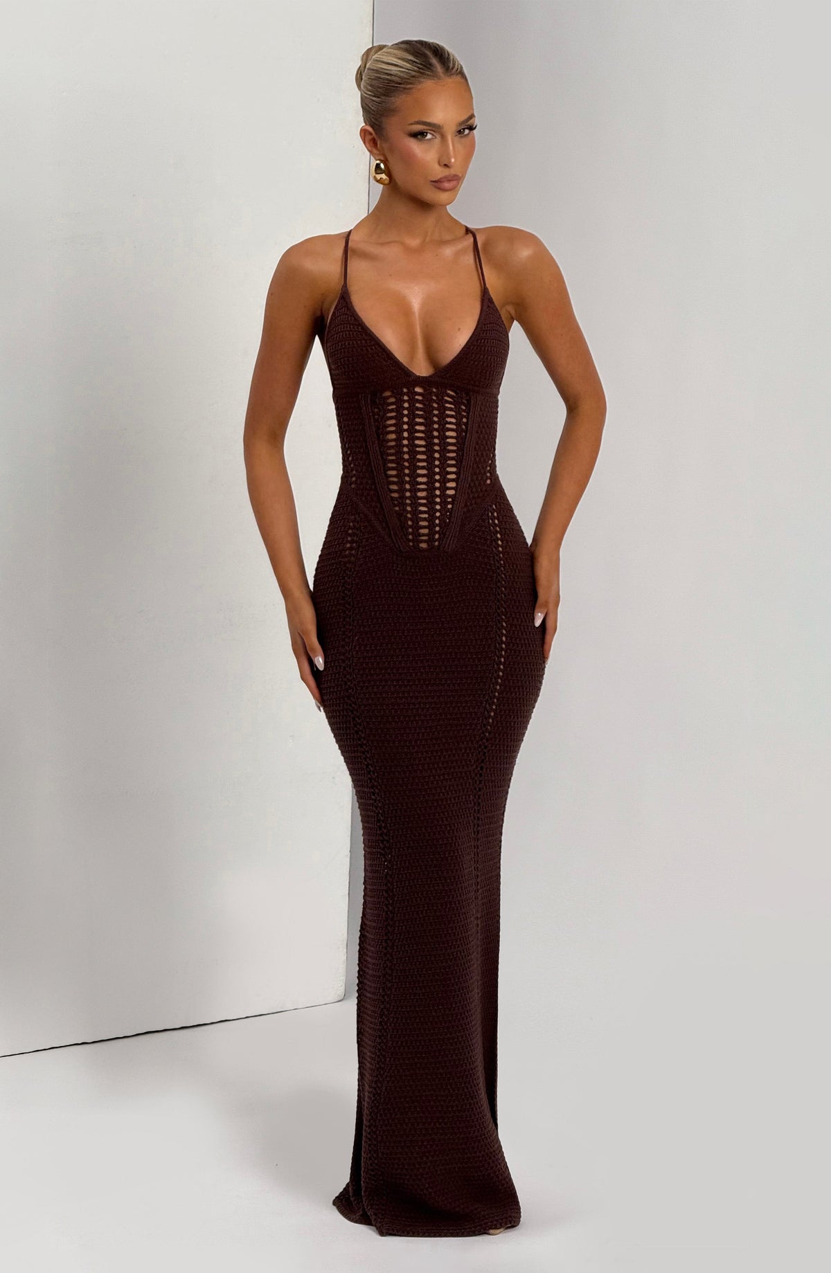 Xanthe Maxi Dress - Plum Brown – image 6
