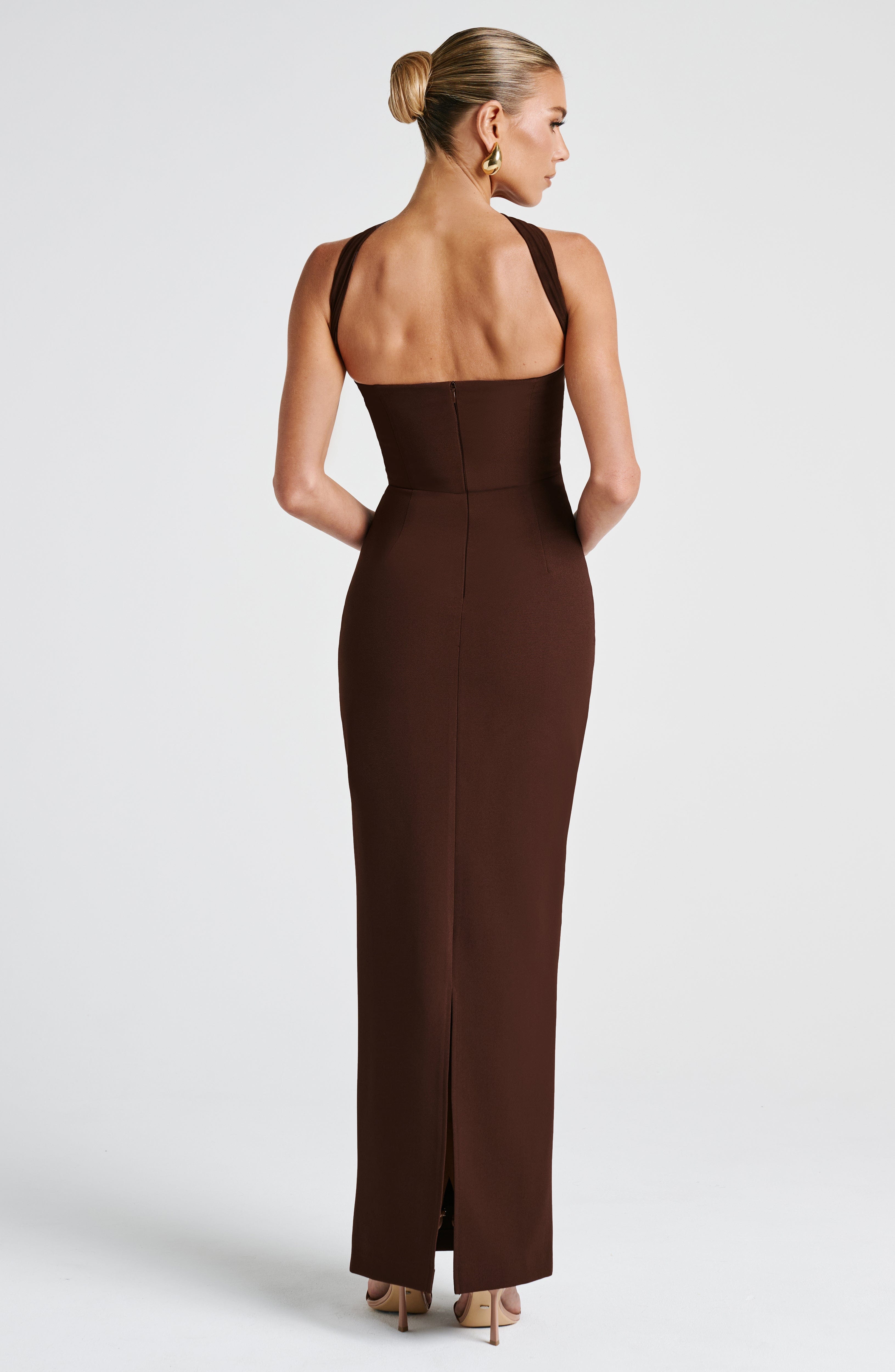 Yulia Maxi Dress - Plum Brown – image 2