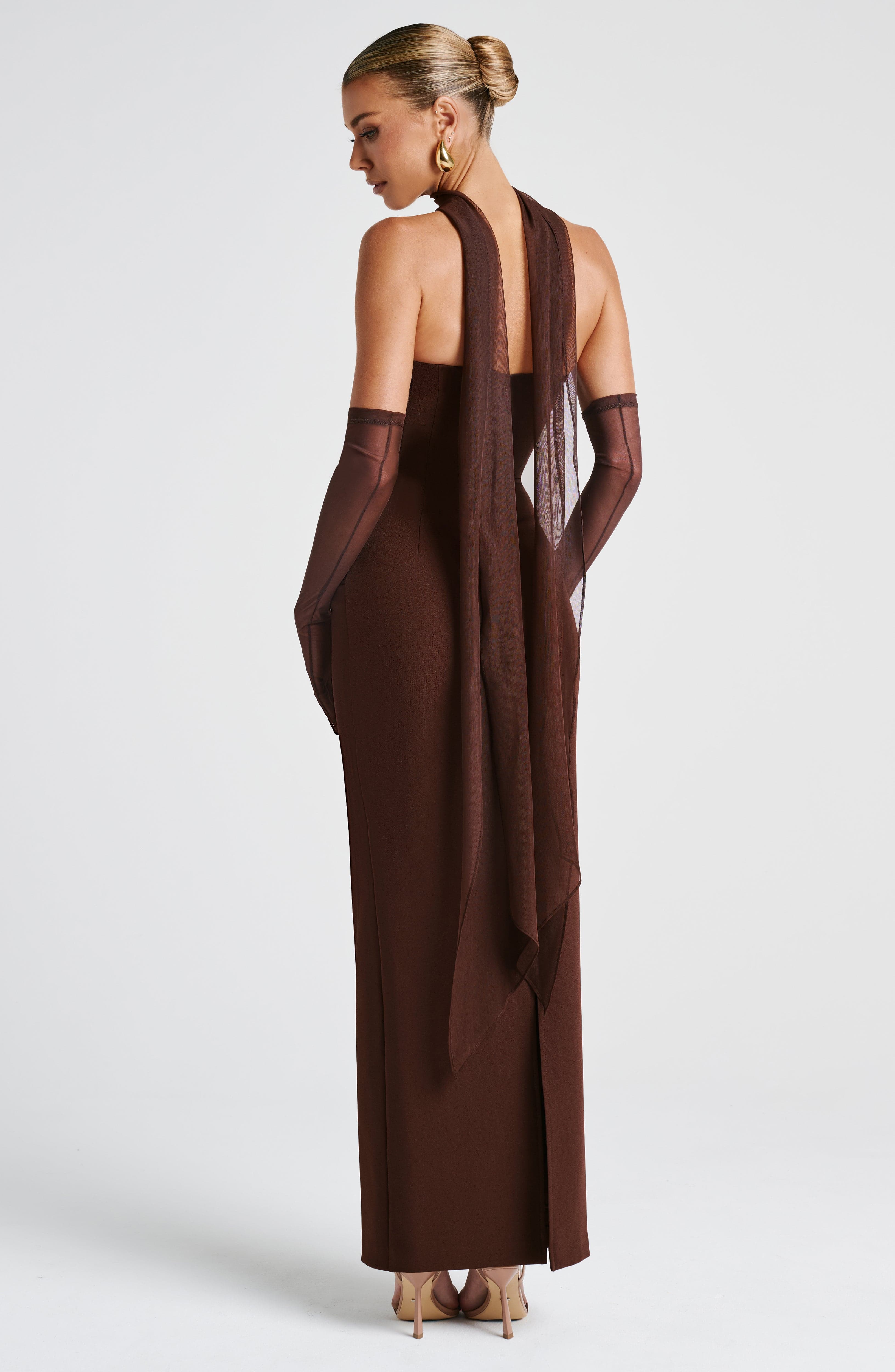 Yulia Maxi Dress - Plum Brown – image 6